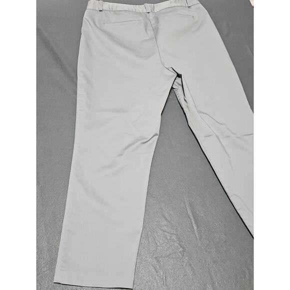 Liz Claiborne Pants Womens 16 Gray Ankle Length Slim Leg Mid Rise Dress Pants - Picture 12 of 13